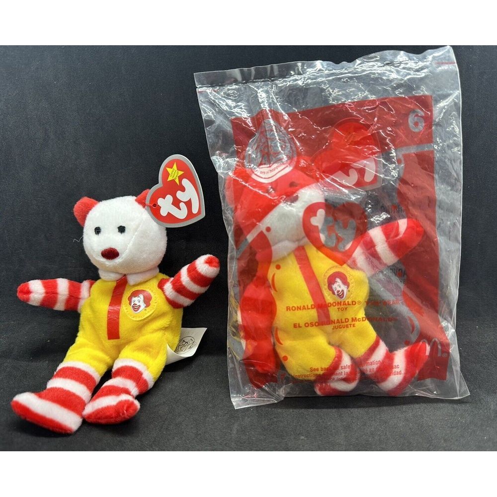 2004 25th Anniversary‎ Ty McDonalds Happy Meal Plush - Ronald the Bear #6